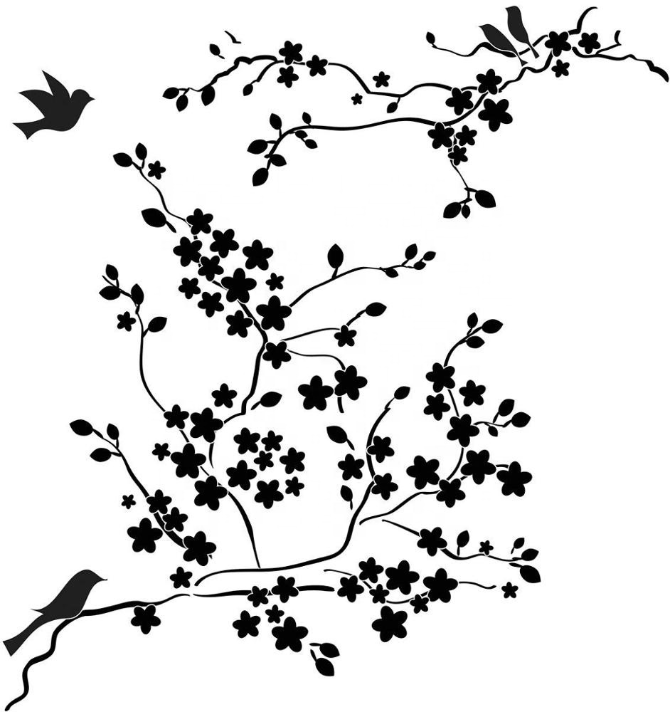 china Custom accepted PVC plastic stencils paper stencils