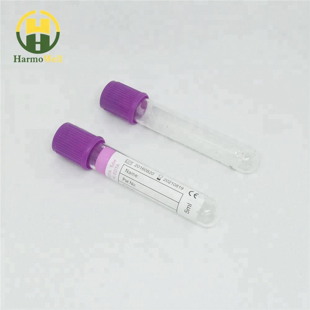Medical Blood Collection Tube Containing Edta