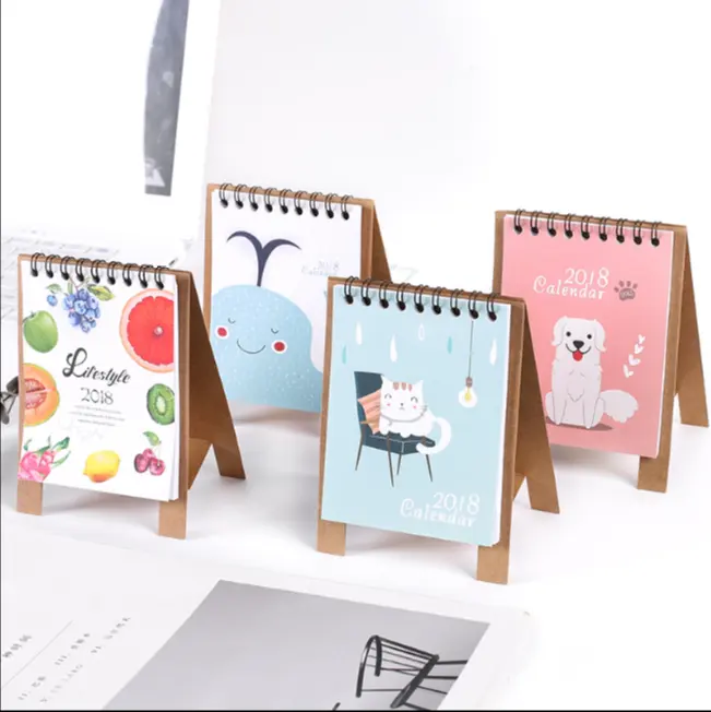 Wholesale mini small stand cute desk calendar