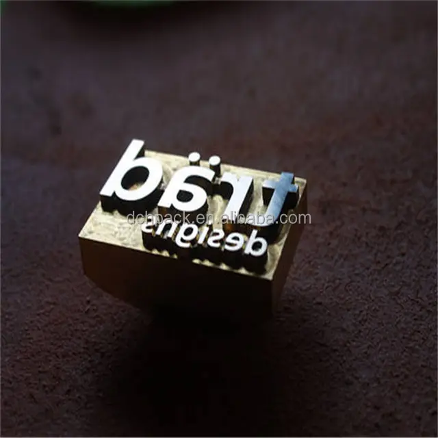 3x3cm Unlimited size of custom brass stamp made by copper for leather pastry wood craft