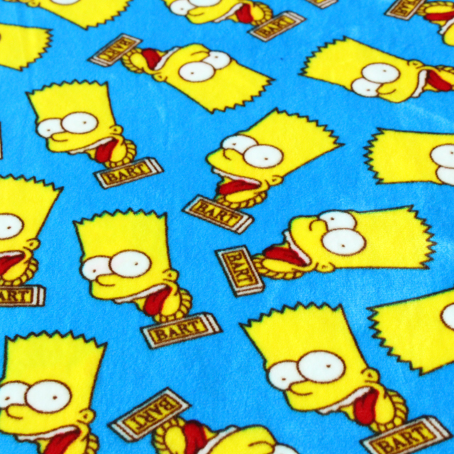 Brushed Custom Printed Cartoon Spandex Super Soft Velvet Fabric