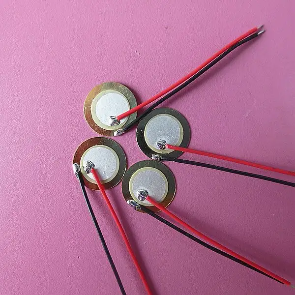 Professional customize piezo bender disk with wire solder