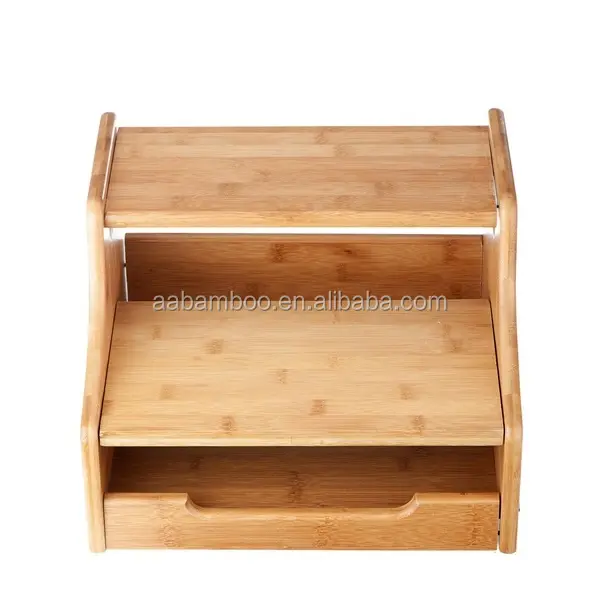 Bamboo Step Stool Bathroom Toilet Stool for Kid