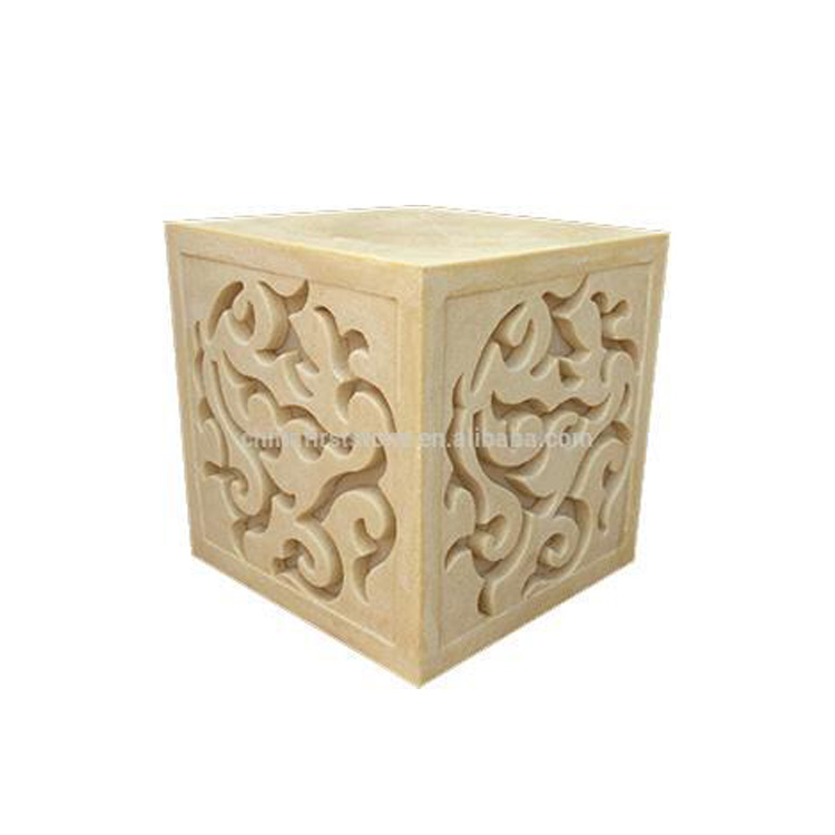 FSSC-L035 Новый Designal 350x350x350 мм Cube artficial песчаник резьба