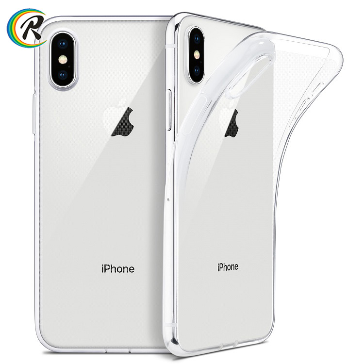 Ультратонкий супертонкий Прозрачный чехол для iPhone 8 plus 7 plus, чехол из ТПУ для iPhone X