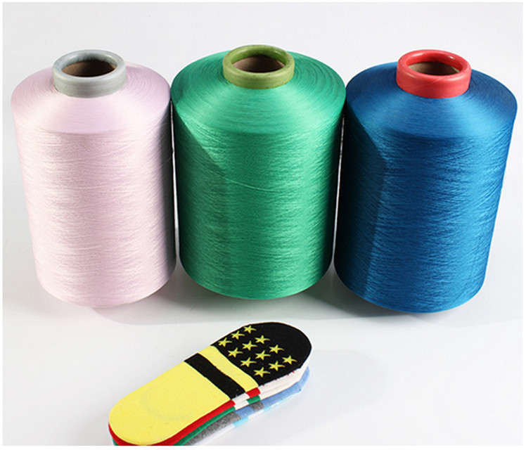 2018 Polyester covered spandex yarn 4075 for sock knitting machine