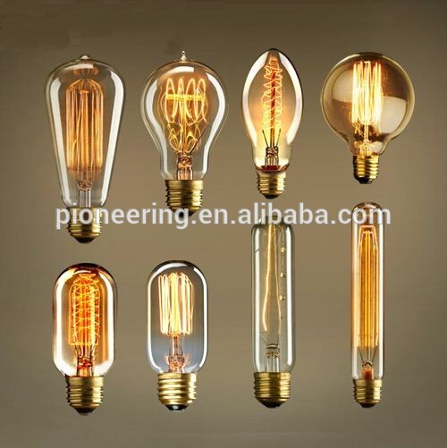 Ce rohs st64 g95 g125 e27 40 Вт углеродная лампа Эдисона