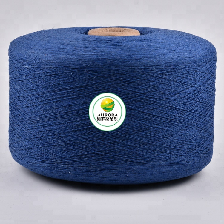 Regenerated cotton polyester blended tc cvc yarn 4s to 32s for home textile weaving and knitting