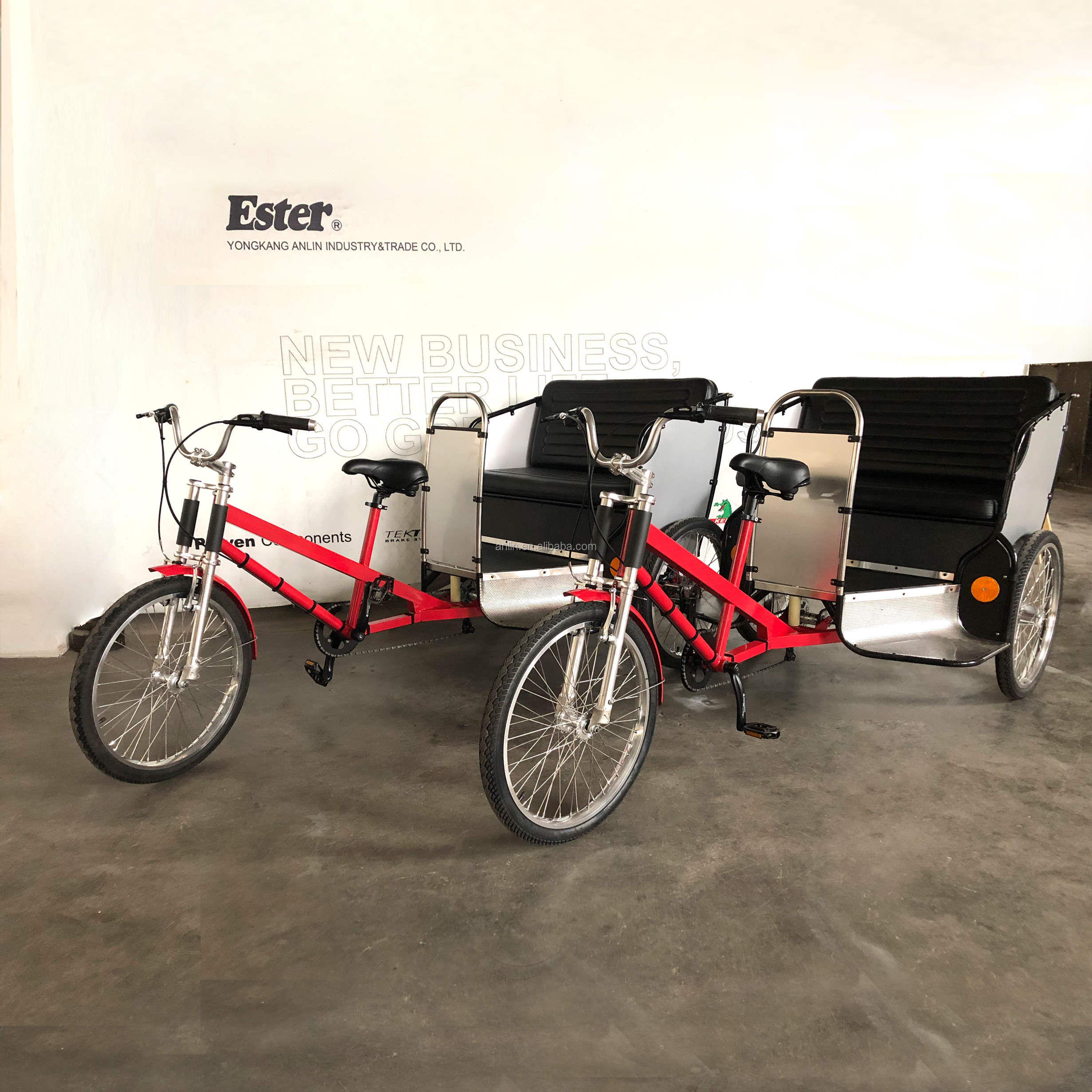 Педальный велосипед ESTER Pedicab, дешевый рикша, китай, высокое качество, обновленные детали, брызговик колеса