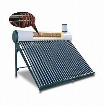 Нержавеющая сталь, медная катушка, солнечная система нагрева воды с solarkeymark