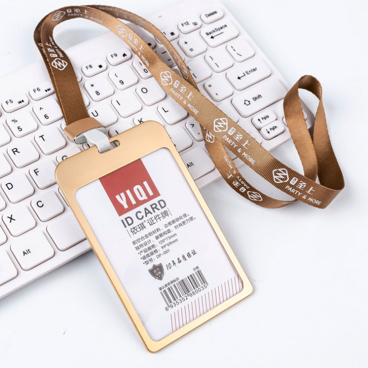 Пользовательские высокое качество работы держателя карты Алюминиевый ID карты металлический ID Card Holder