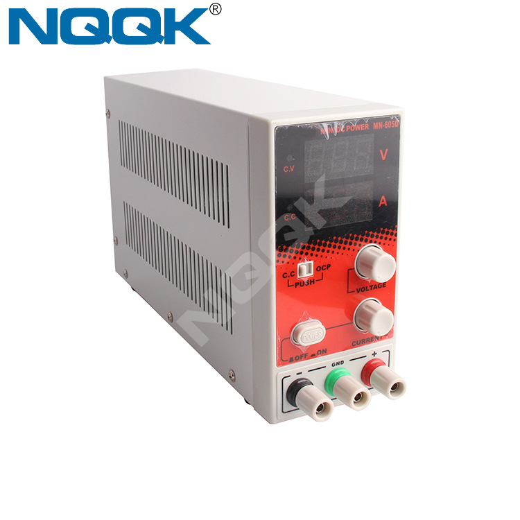 MN-605D 60V 5A Регулируемый DC Регулируемый источник питания с охлаждающим вентилятором AC предохранитель