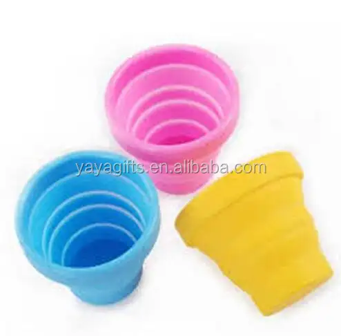 silicone rubber folder cup /drinking silicone folding cup