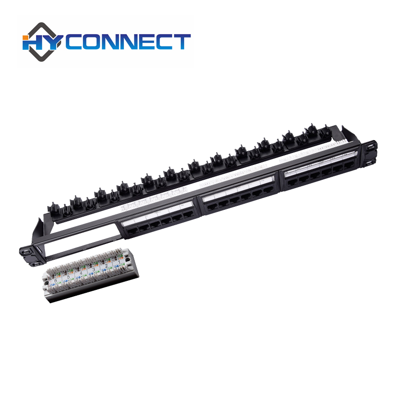 NEW Network Patch Panel UTP Cat5E 24 Port Removable
