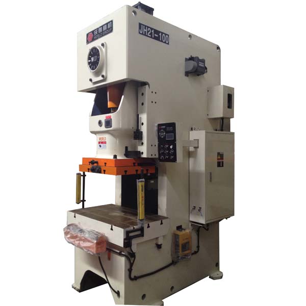 Auto parts making 100 ton JH21-100 C frame sheet metal forming power press machine