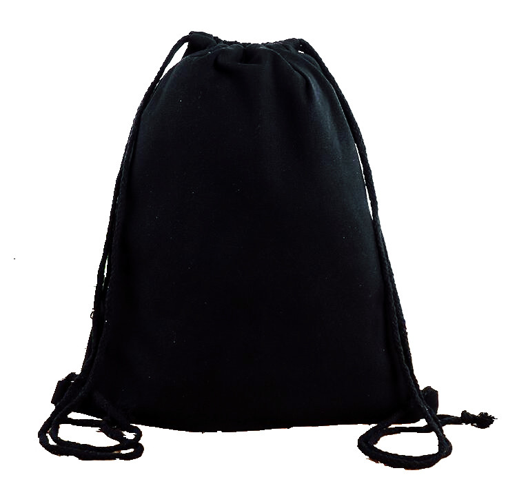 factory cheap price black cotton drawstring shoe bags