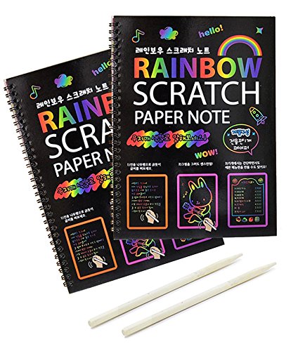 Scratch книги по искусству Радуга тетради, царапать его бумага Активности Набор для детей, Scratchboard книги по искусству и ремесла наборы скретч