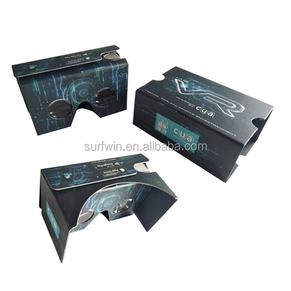 Брендовые картонные vr 3D очки Google cardboard V2 картонные VR очки для смартфона
