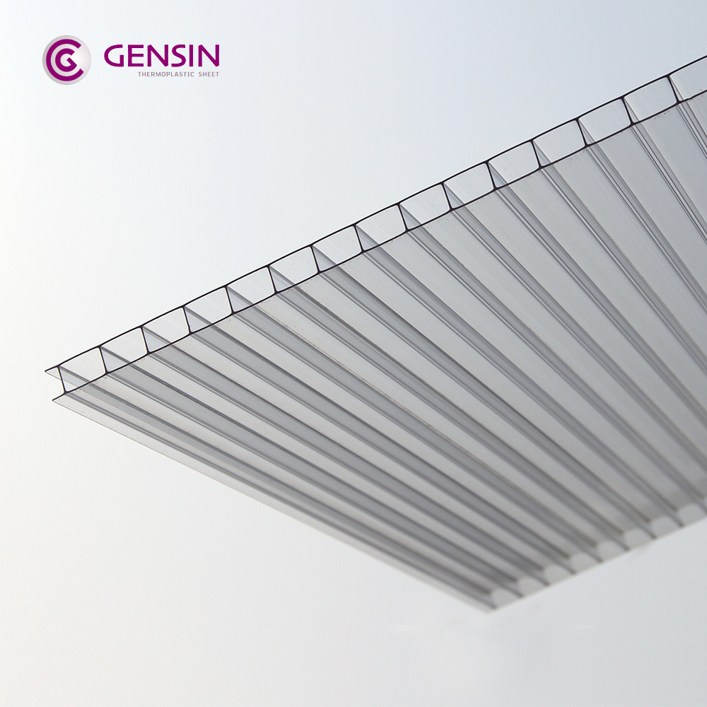 4/6/8/10mm twin-wall pc sheet for roof , greenhouse