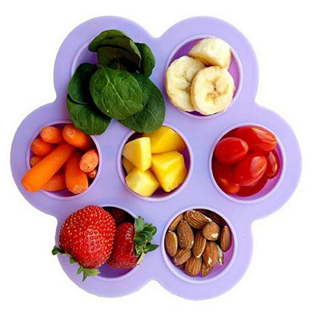 Multipurpose Small/Large Size Silicone Egg Bites Mold With Lid Baby Food Container