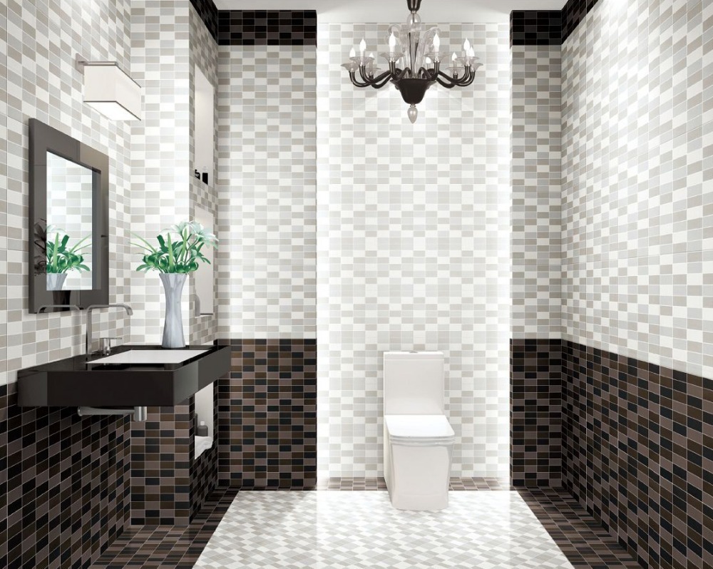 Ceramic Bathroom Tile 3d Picture in Foshan Waterproof Graphic Design Room EIFFEL Modern Glazed Tiles Rustic Tiles Apartment 1-3%