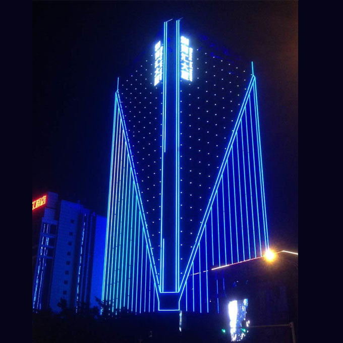 Новинка 2018, программируемые наружные декоративные светильники RGBW dmx