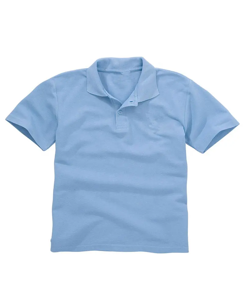 OEM Kids School Uniform 100% Cotton School Polo Shirt Blue
