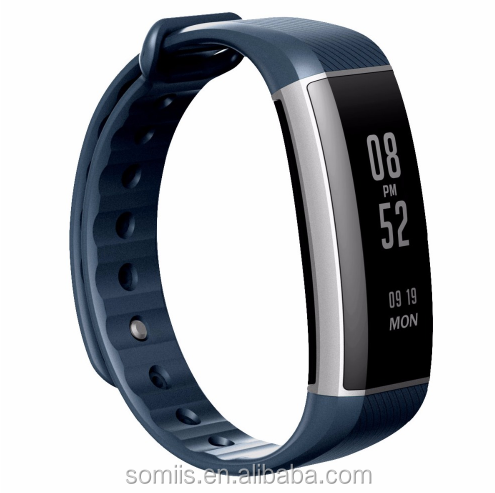 Оригинальный Zeblaze ZeBand Plus смарт-браслет 0,94 дюймов OLED дисплей Сенсорная панель монитор сердечного ритма синий зуб 4,0 фитнес-трекер