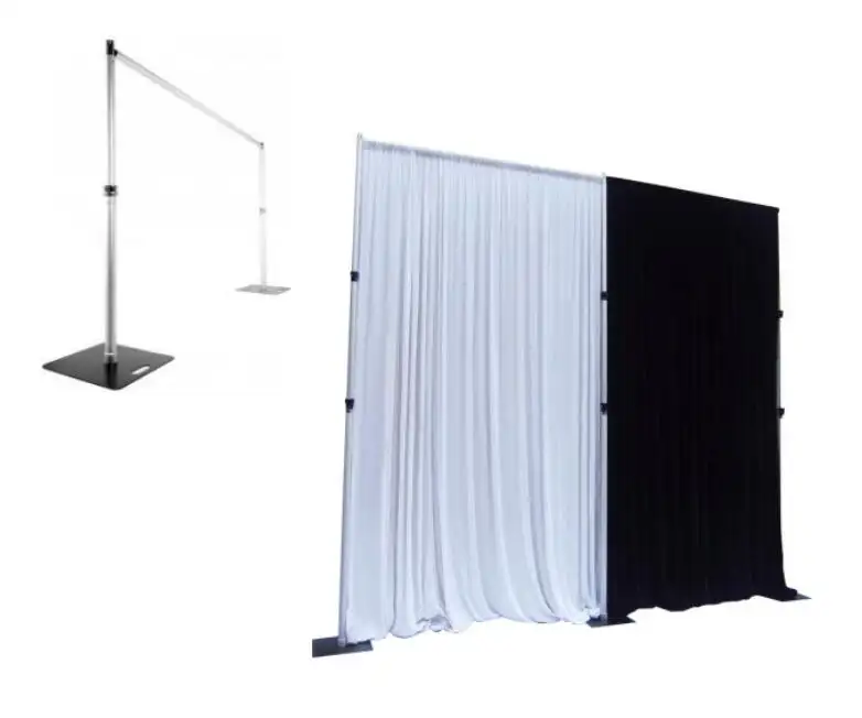 aluminum portable fitting pipe drape for wedding decorations