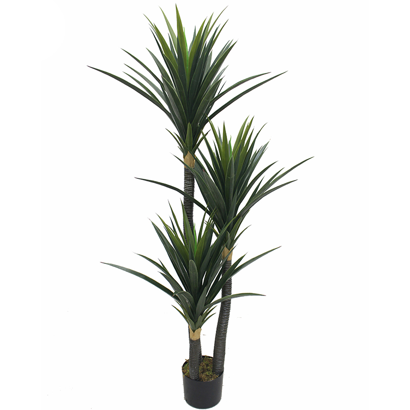 new design Artificial yucca tree high simulation dracaena plant tree with pot
