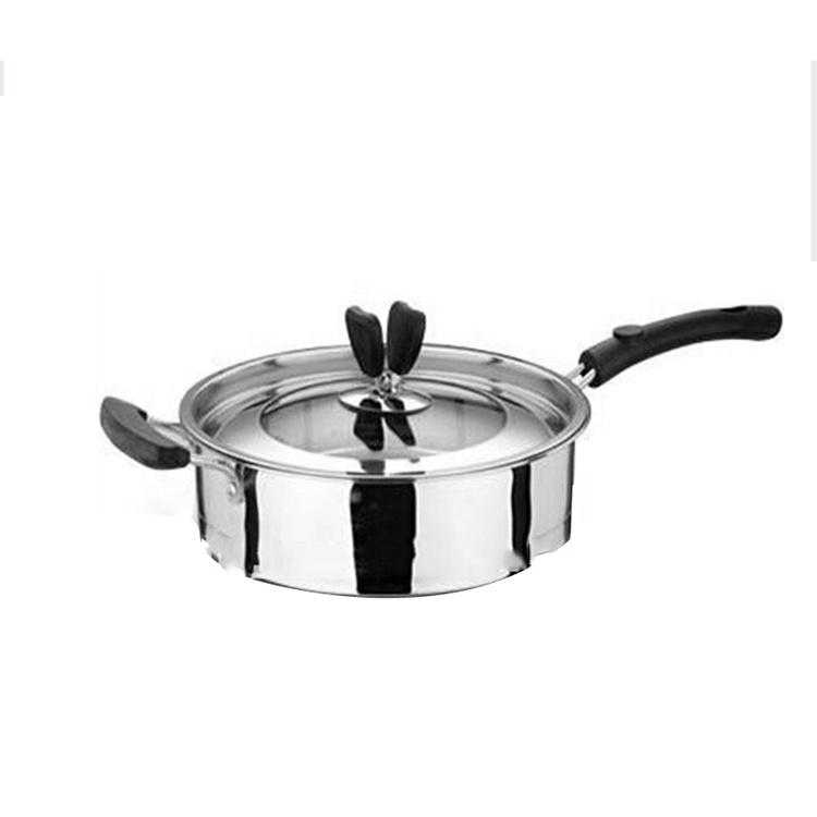 Winolaz hot-sell Сковорода Из Нержавеющей Стали frypan (3-5ply дно)