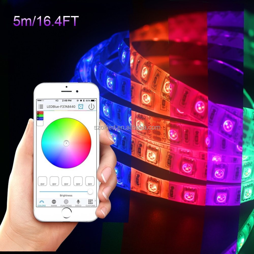 Лидер продаж! Bluetooth 4.0 IOS IPhone приложение для Ipad контролируемых rgb/RGBW светодиодные полосы комплект
