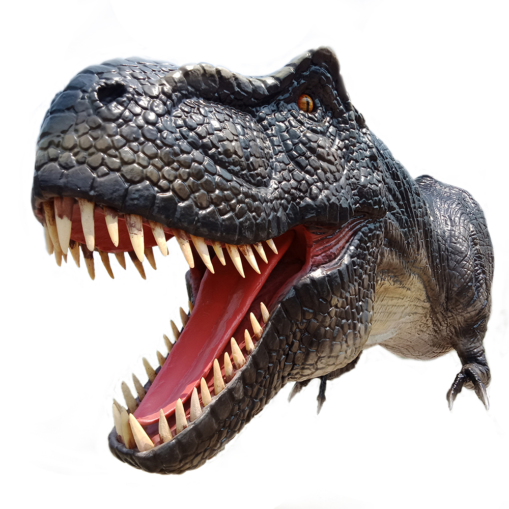 Популярная Высокая Имитация головы динозавра T-rex park