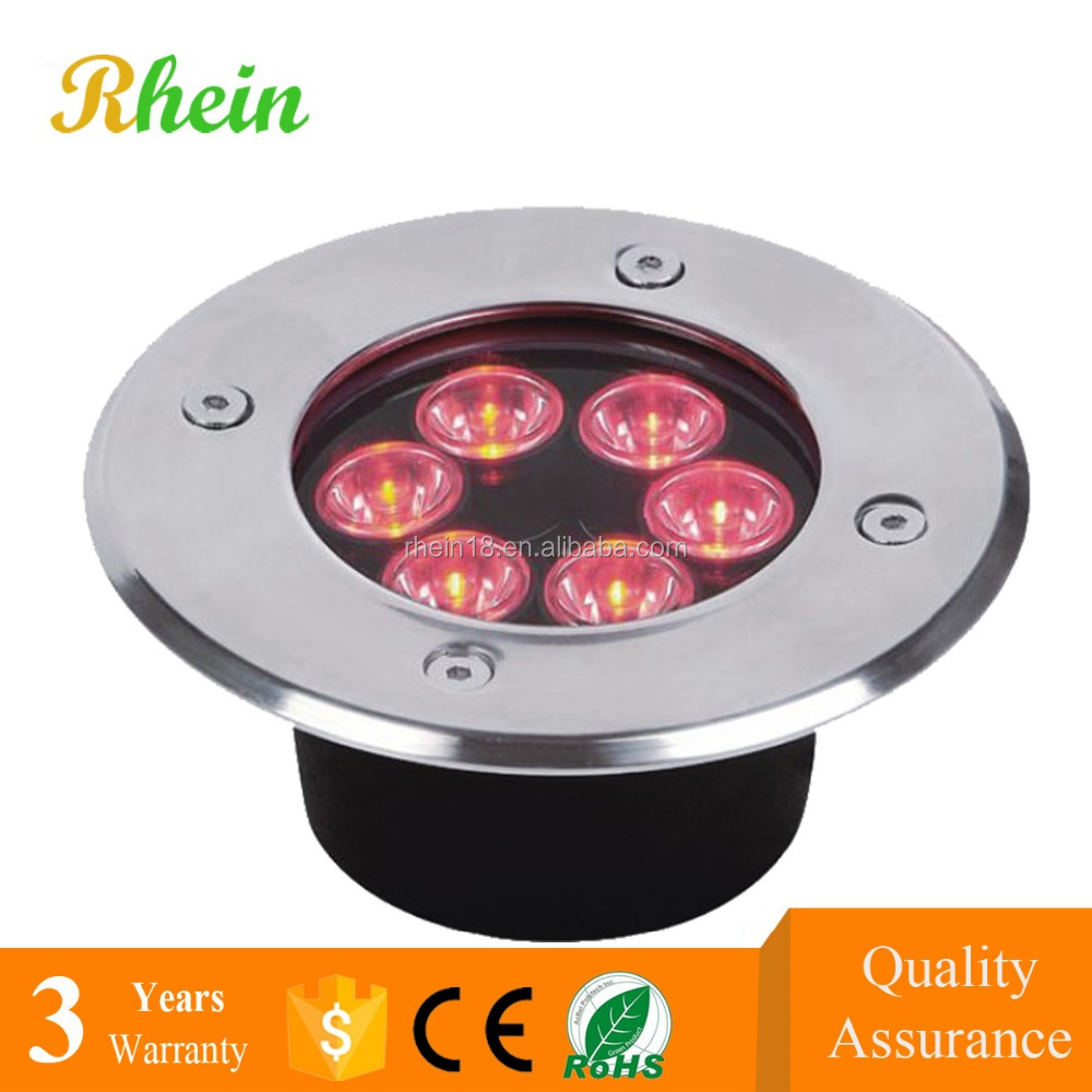Дешевые цены Bridgelux чип Подземный свет IP67 водонепроницаемый 6 Вт RGB LED Подземный Свет