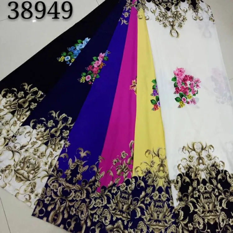100%polyester chiffon printed fabric for dress
