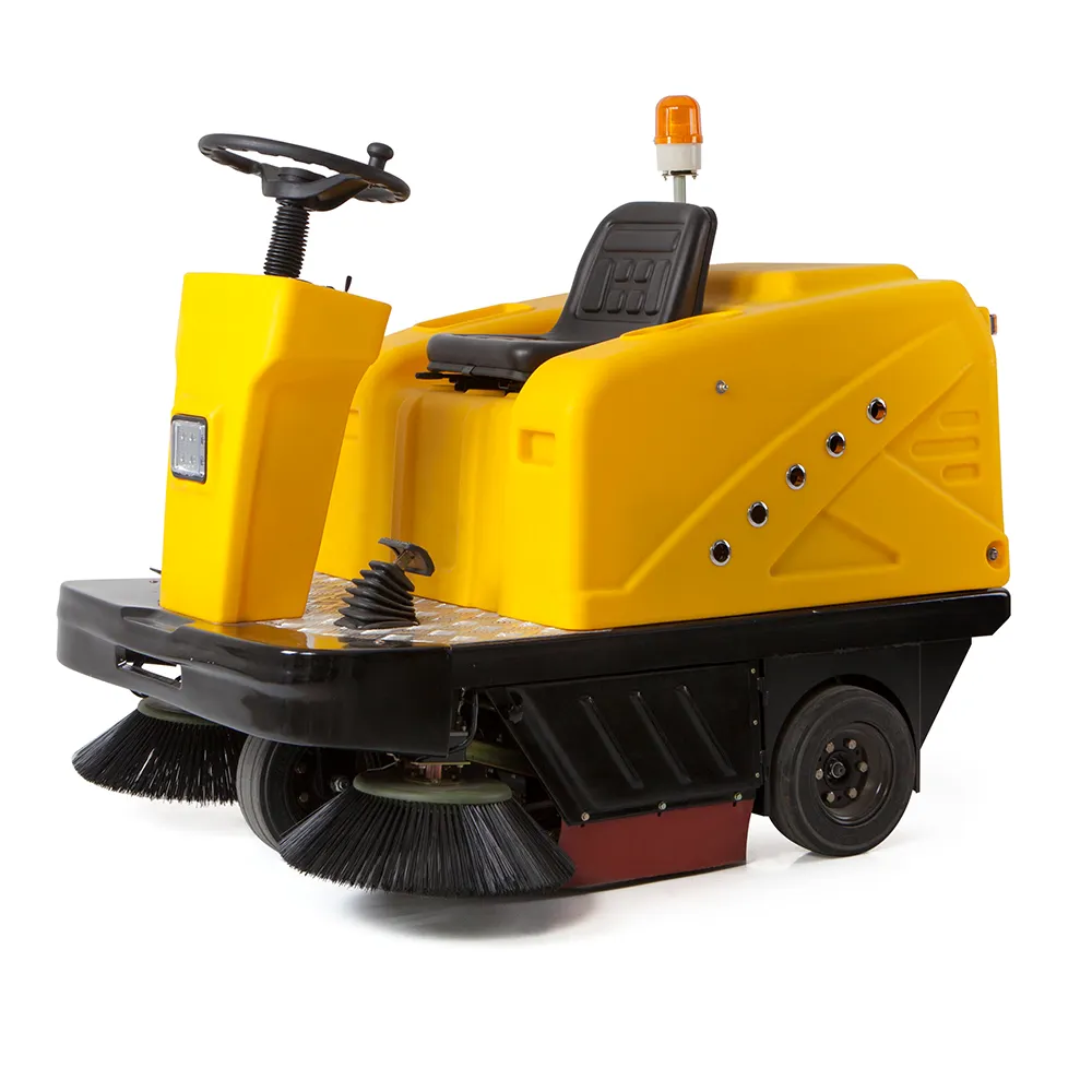 C200 leaf cleaning tool, ride on sweeper, compact street scavenging machine, battery-powered sweeping car