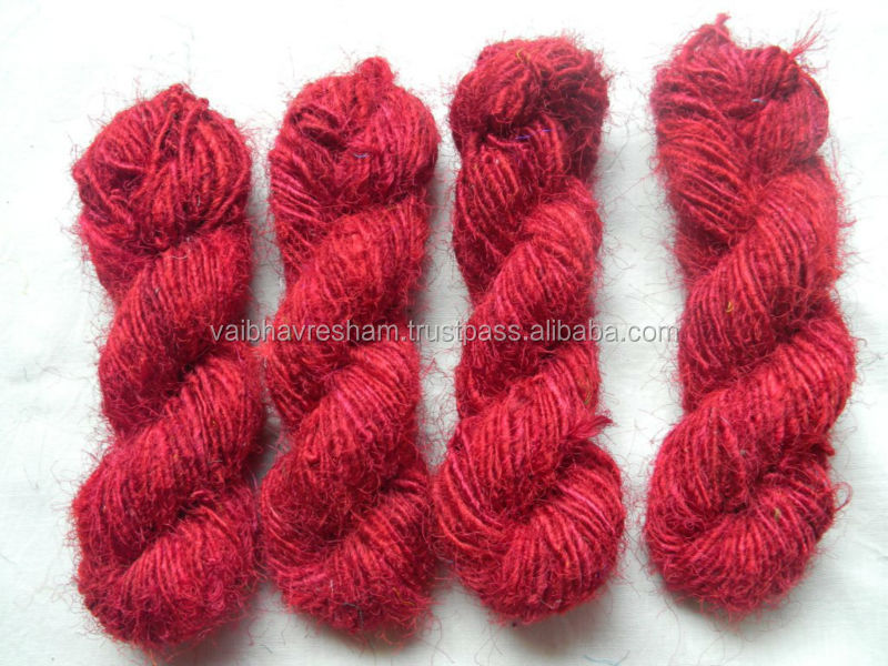 Recycled Sari FireBrick Silk Yarn