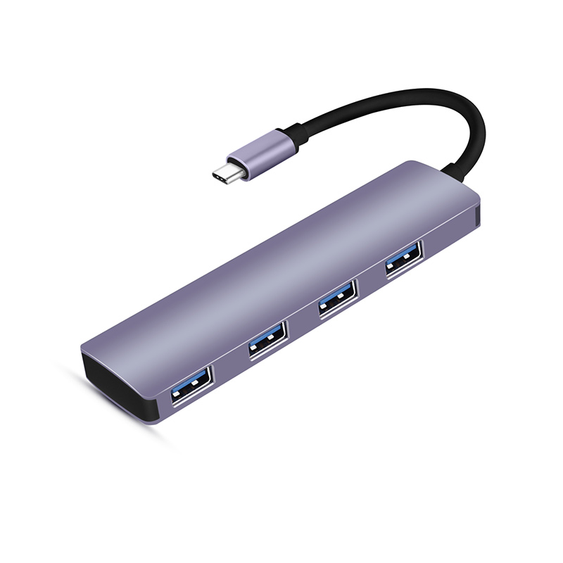 Алюминиевый сплав 4 в 1 USB C концентратор до 4 порта USB 3,0 док-станция
