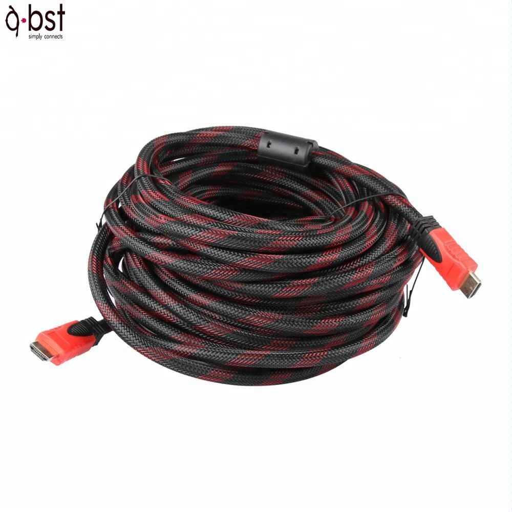 Горячая продажа HDMI кабель 1M 1,5 m 3m 10m 15m 20m HDMI 2,0 v кабель 3D 4K для ТВ ПК