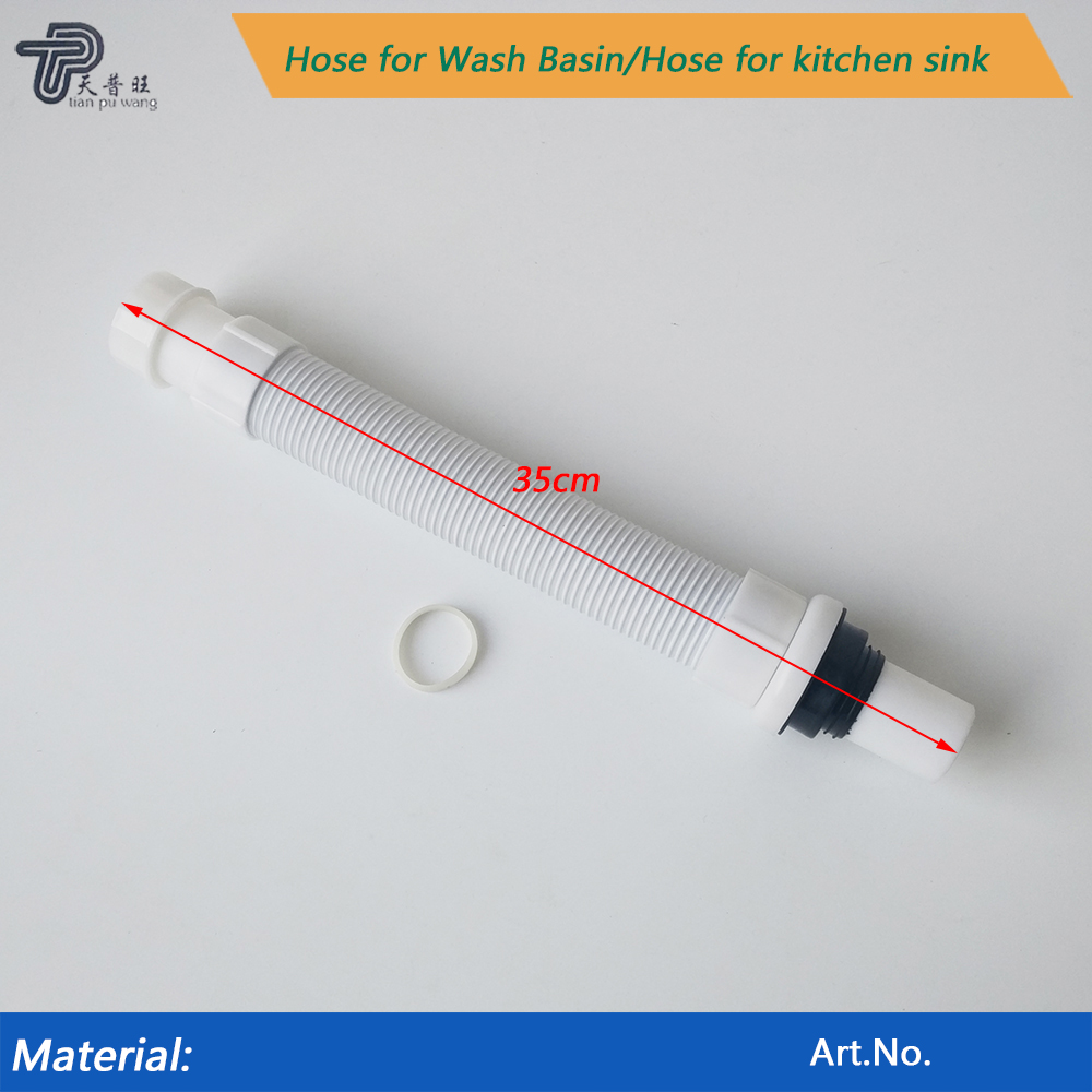 Factory direct Wash Basin/ kitchen sink plastic flexible sink drain hose Sewer Pipe