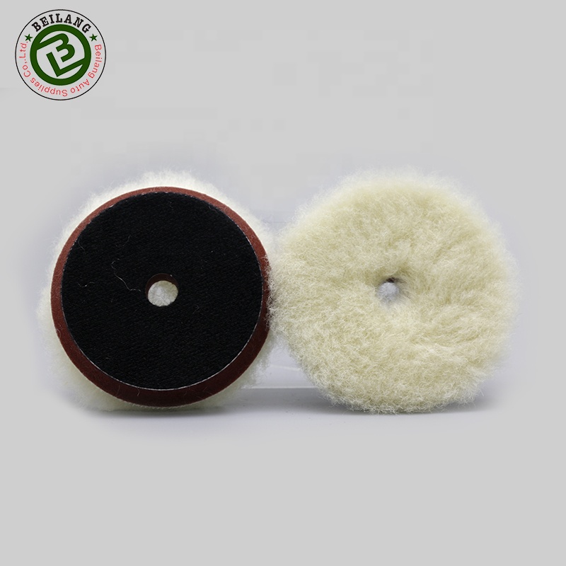 Wholesale 3 inch Wool Polishing Pad Lambskin Wool Buffing Pad For Car Detailing
