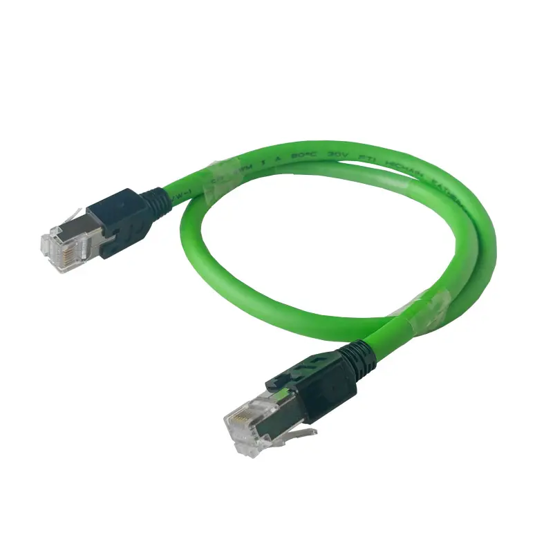 8pin RJ45 Ethernet connector profinet cable Cat5e Industrial Ethercat Profinet Ethernet cable