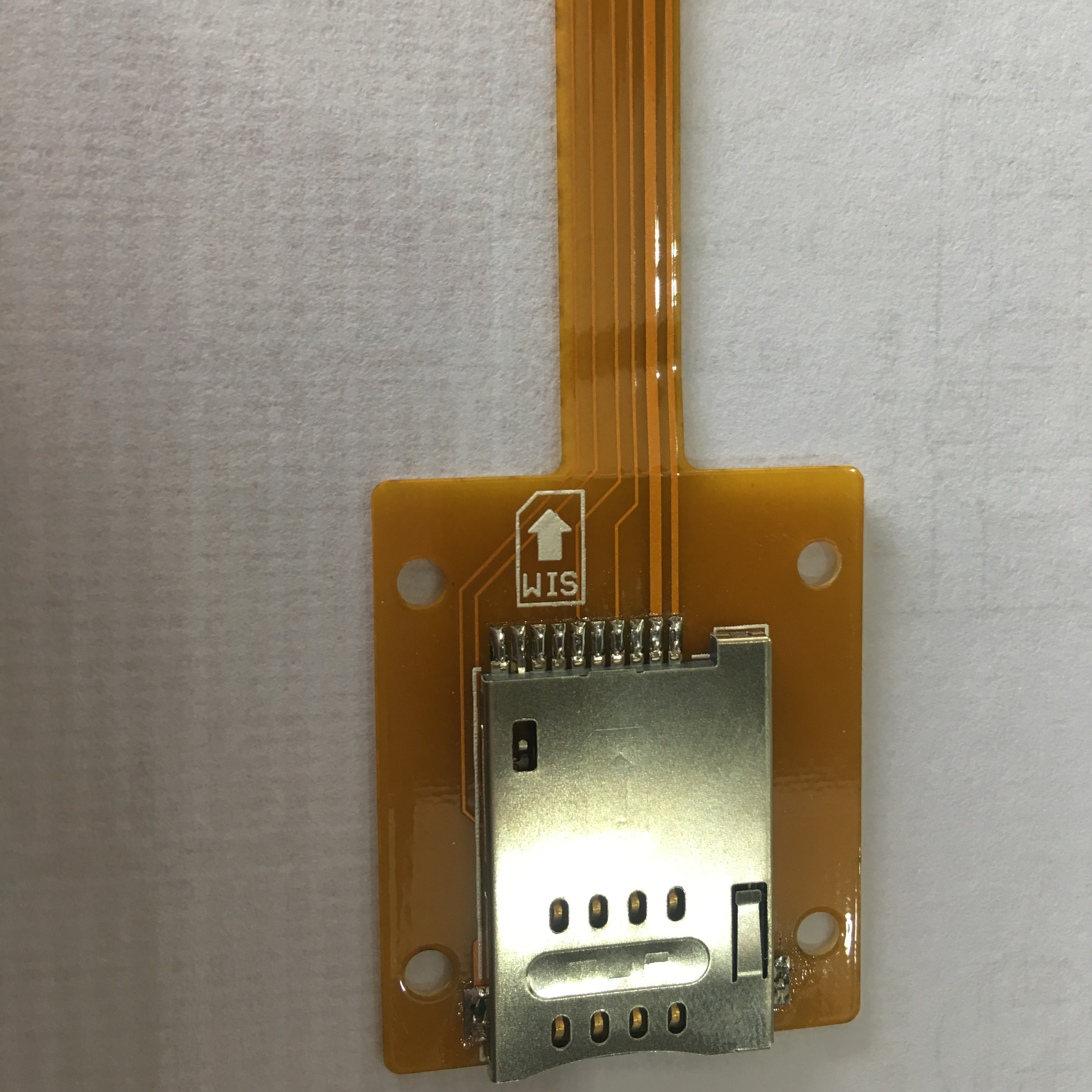Push-Push sim-карта Расширенный 25 см FPC кабель с FR4 жесткости