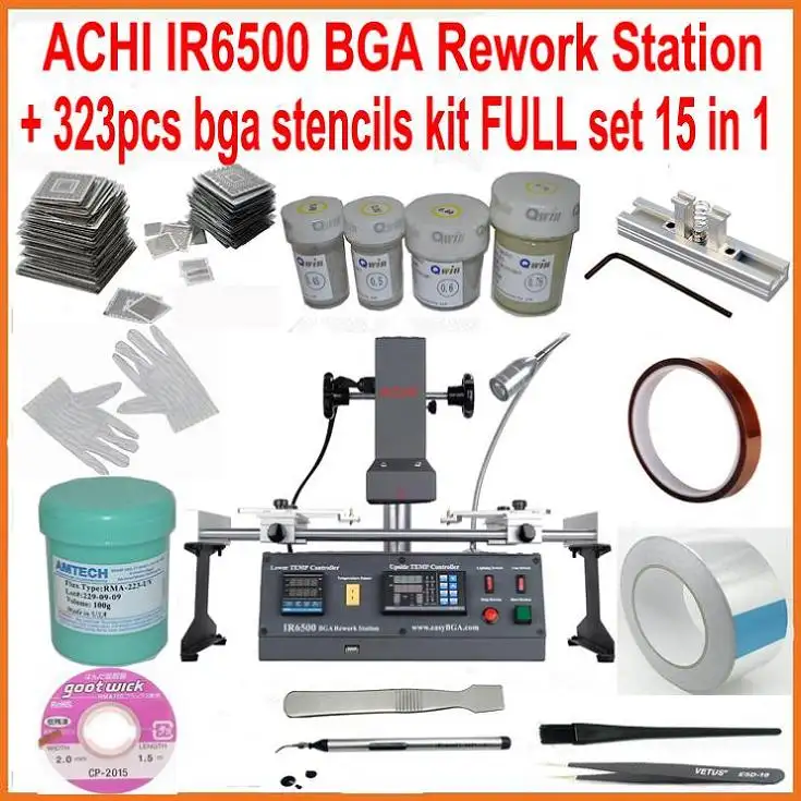 Распродажа! Ремонтная паяльная станция ACHI IR6500 IR 6500 BGA с 15 подарочными комплектами