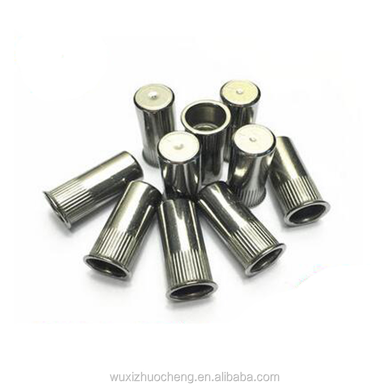 M6 stainless steel 304 316 knurled body countersunk head blind rivet nut with ISO certification
