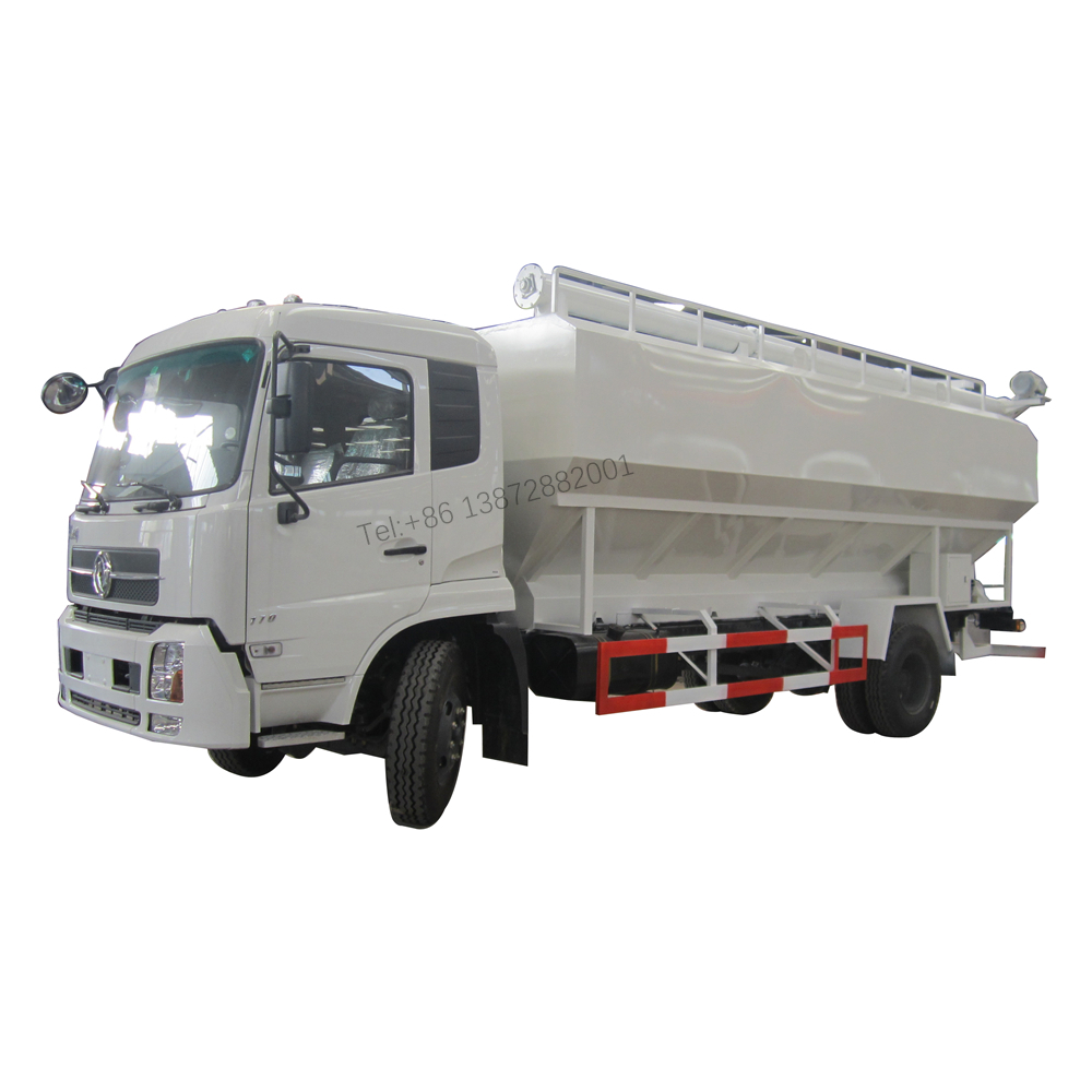 Dongfeng 4X2 Тип 20m3 кормовой бак 10 тонн транспорта сыпучих корма грузовик с Электрический гидравлический шнек