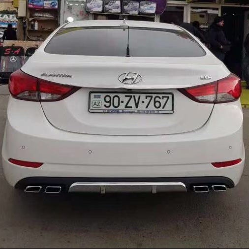 Задний спойлер для губ диффузора для Hyundai Elantra Avante 2014-2015