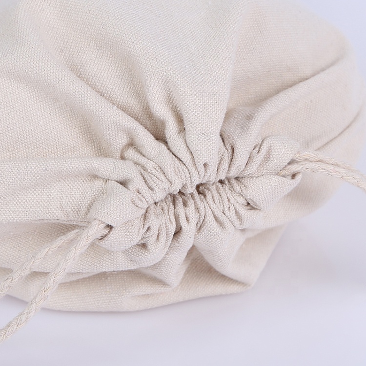 Высокое качество Пользовательские печати природных drawstring косметичка