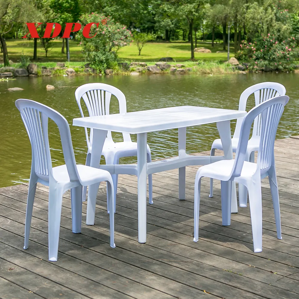 Cheap used patio garden picnic outdoor plastic dining table and chairs