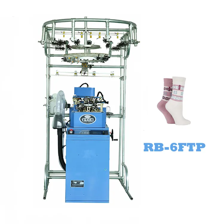 fully computerized RB-6FTP five-toe sock making machine socks manufacturing machine